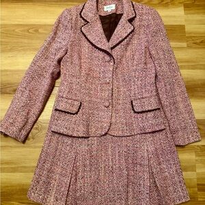 Neiman Marcus Pink Tweed Suit set